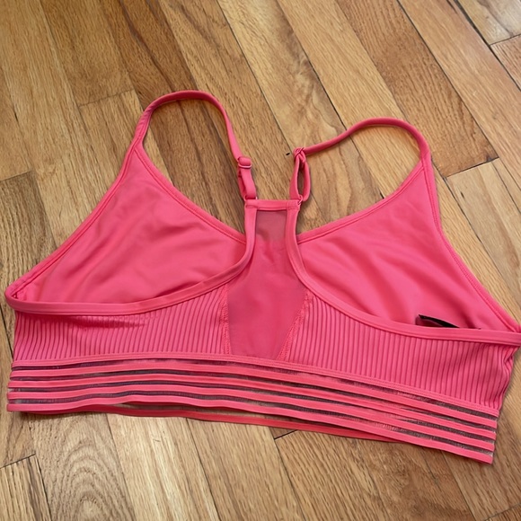 PINK Sport Ultimate Lightly Lined Sports Bra. Coral. Size XL. Adjustable. GUC - Picture 5 of 11